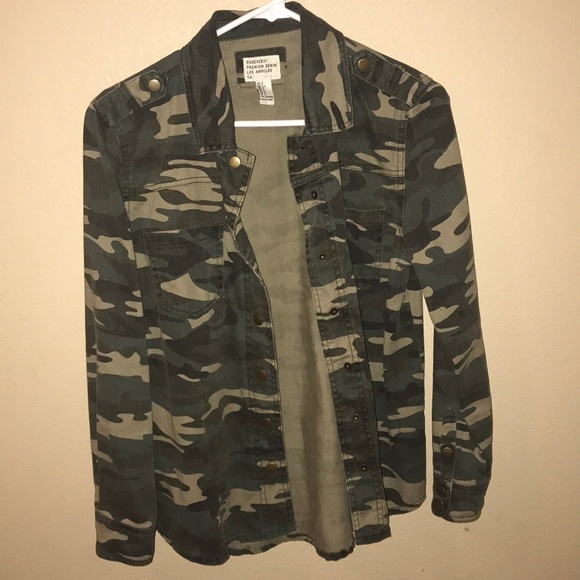 Forever 21 Sweaters - Camo jean jacket? button up?